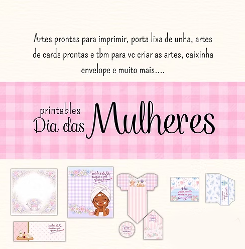 Arquivo Dia da Mulher Combo Printables 1