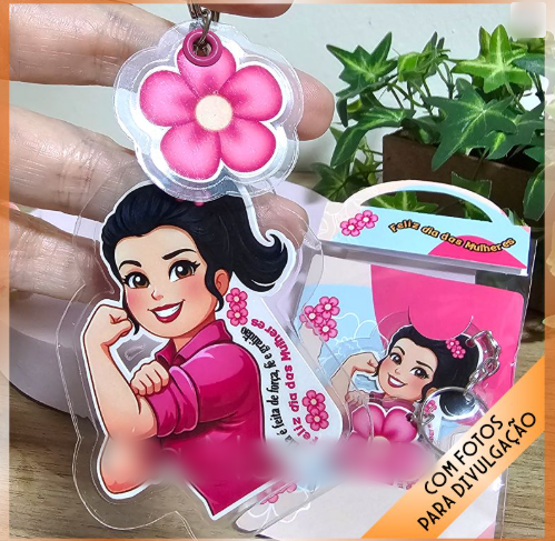 Arquivo Dia da Mulher Chaveiro de Polaseal  1