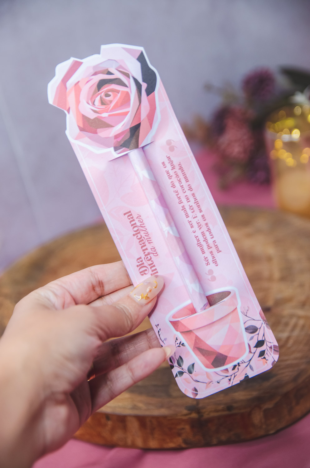 Arquivo Dia da Mulher Card Porta Lápis  1