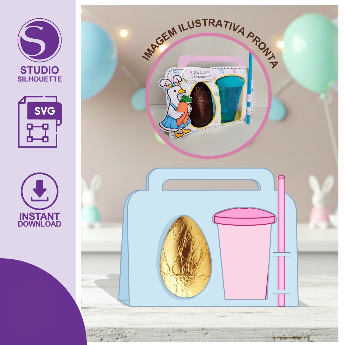Arquivo Páscoa Ovo e Copo Twister 1