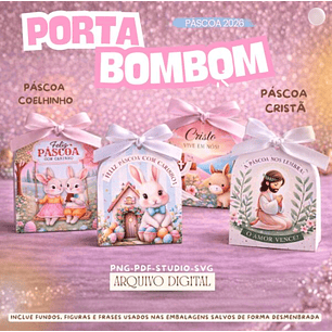Arquivo Páscoa Porta Sabonete Bombom