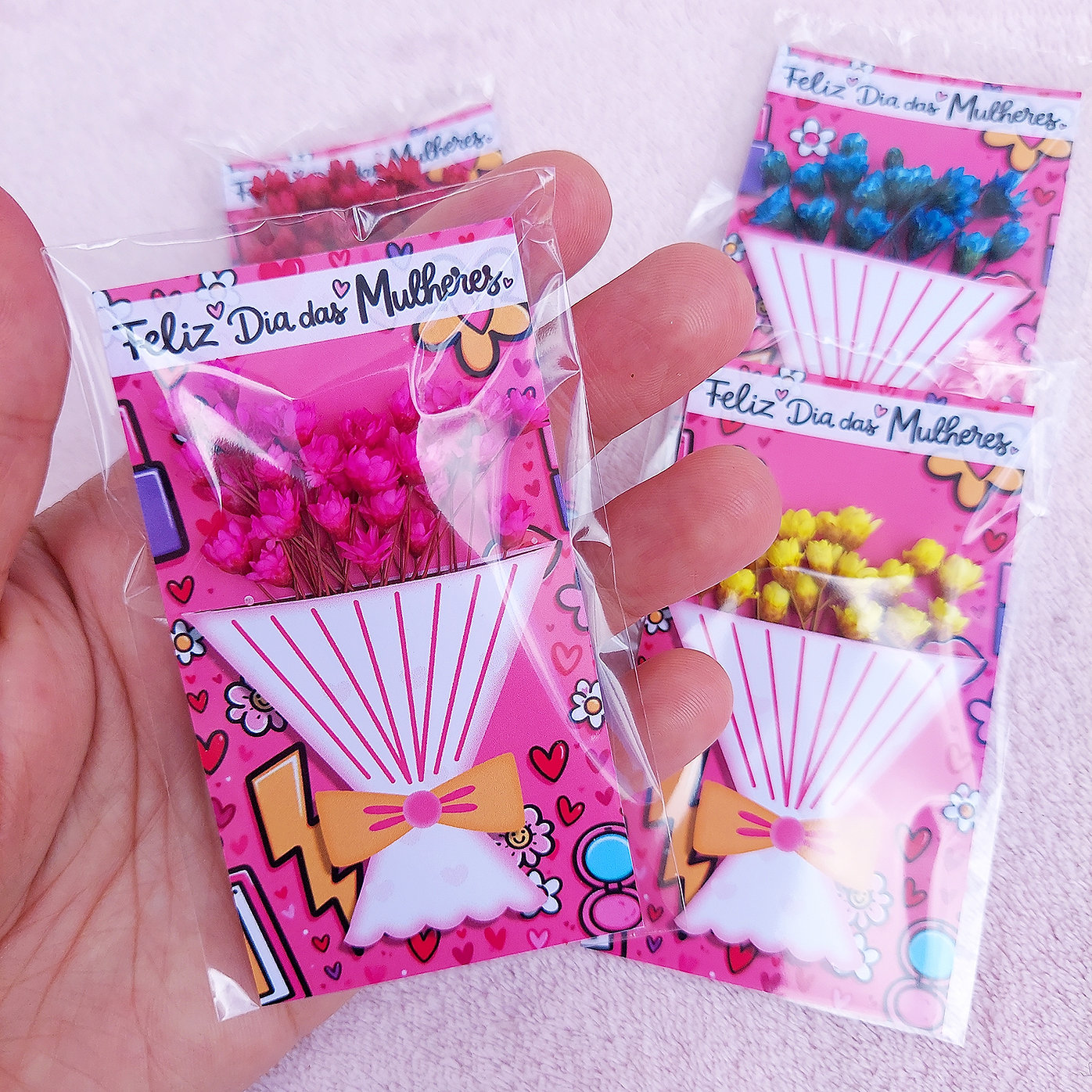 Arquivo Dia da Mulher Card Flor Sempre Viva 1