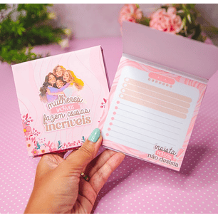 Arquivo Dia da Mulher Bloquinho Quadrado 