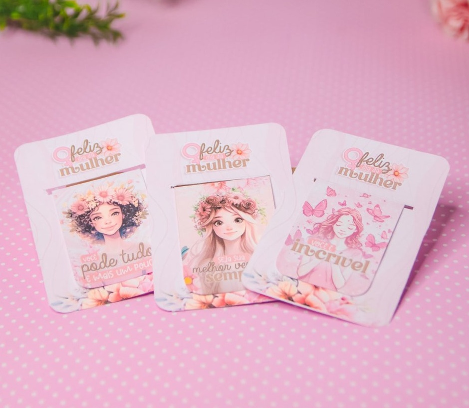 Arquivo Dia da Mulher Marca Página Magnético 1