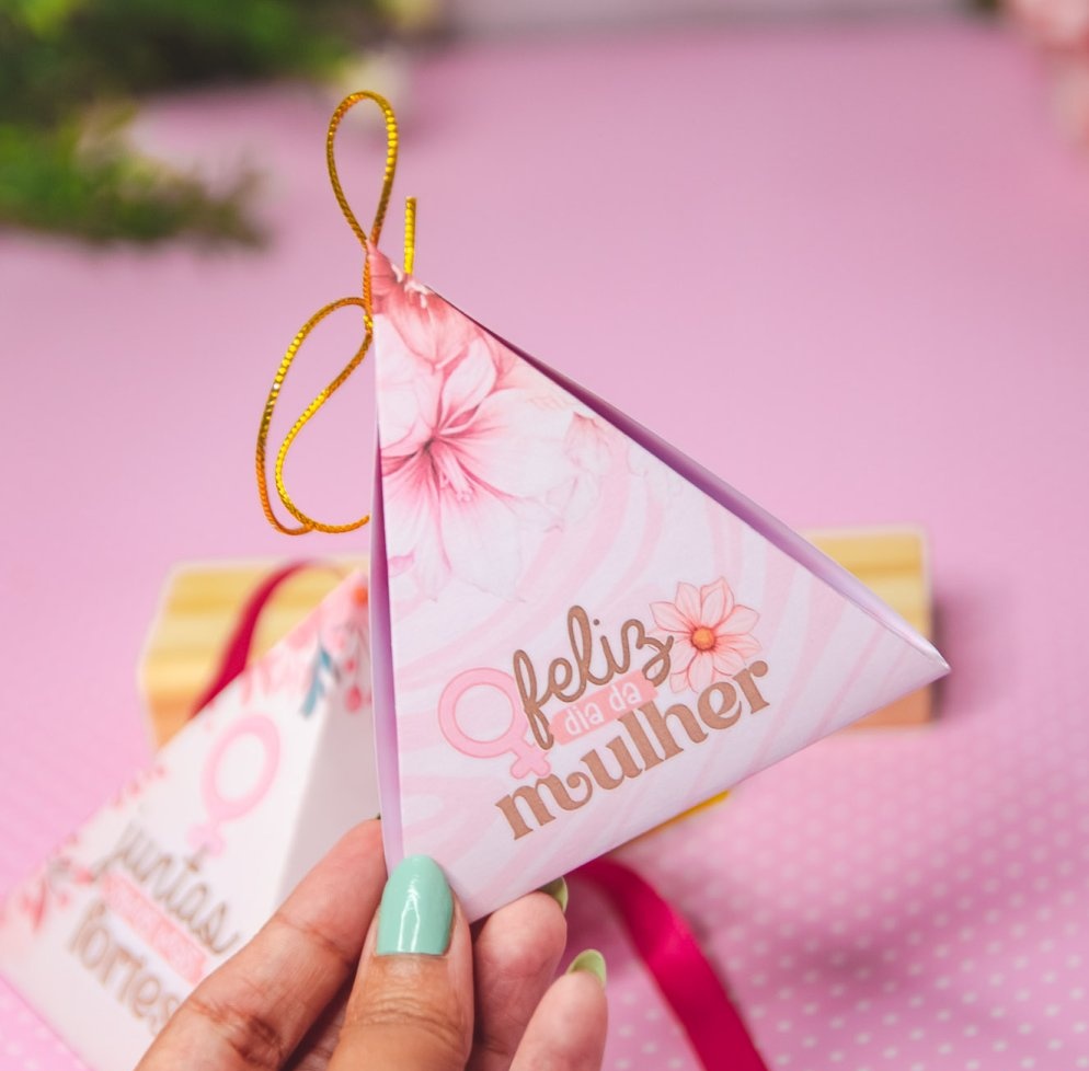 Arquivo Dia da Mulher Porta Bombom Triangular  1