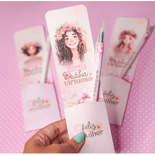 Arquivo Dia da Mulher Porta Lápis e Caneta 