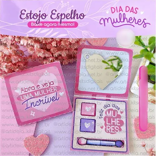 Arquivo Dia da Mulher Estojo Espelho  1