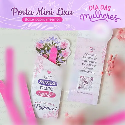 Arquivo Dia da Mulher Porta Mini Lixa  1