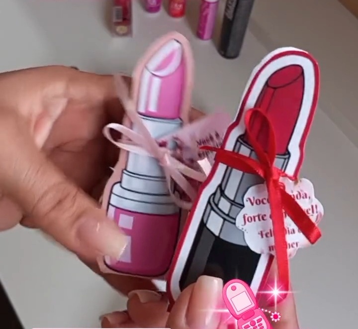 Arquivo Dia da Mulher Kit Arte Para Batom ou Batom Garoto 1