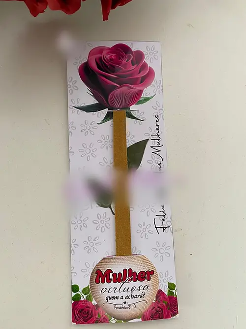 Arquivo Dia da Mulher Card Lixa e Caneta Rosa Pink 1