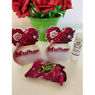 Arquivo Dia da Mulher Card Rosa Vaso