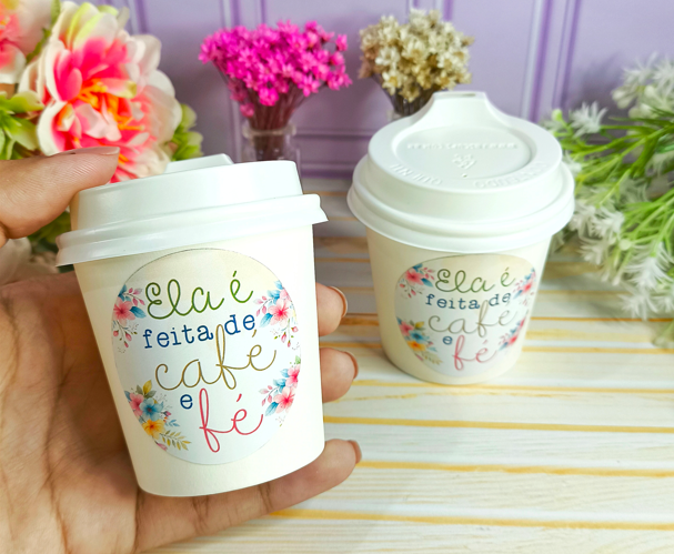 Arquivo Dia da Mulher Adesivo Copo Café  1