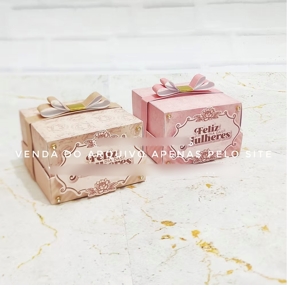 Arquivo Dia da Mulher Caixa Bownie Quadrada  1