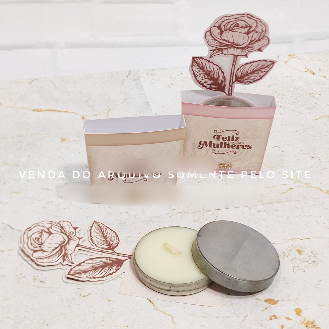 Arquivo Dia da Mulher Vaso Latinha Vela  1