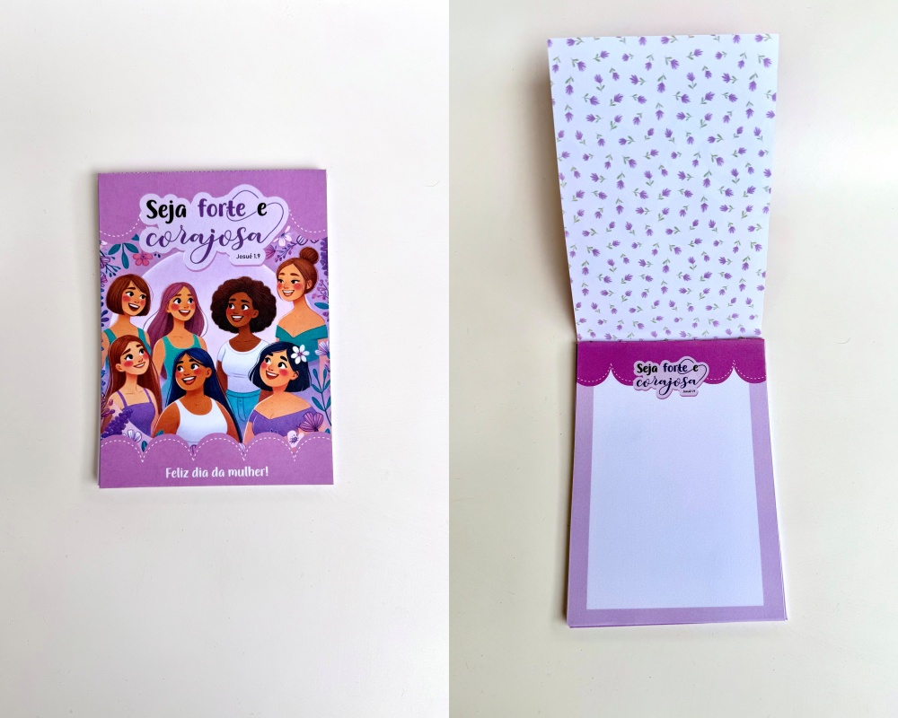 Arquivo Dia da Mulher Bloquinho Capa Flexível  1