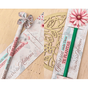 Arquivo Dia da Mulher Card Lápis 