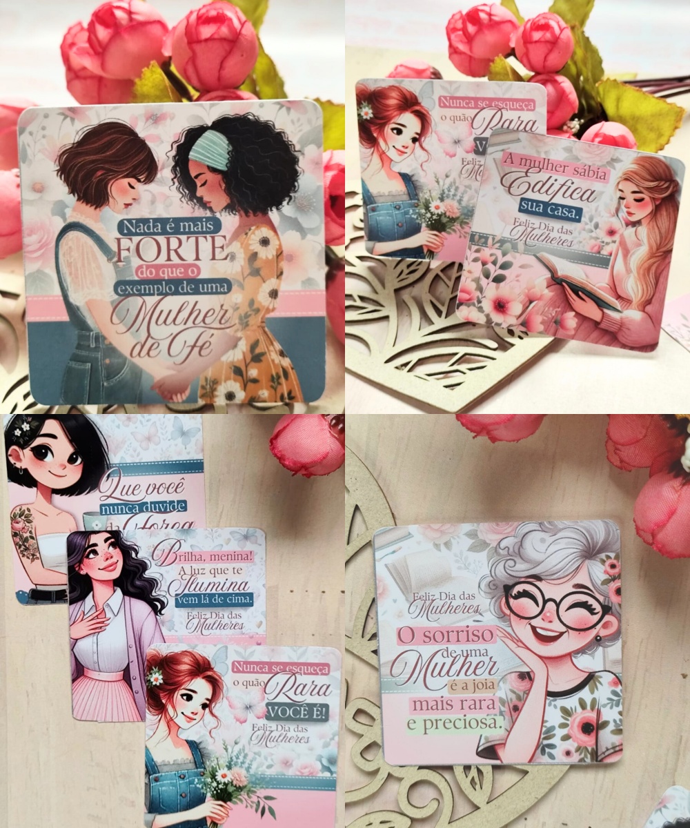 Arquivo Dia da Mulher Cards Quadrados 1