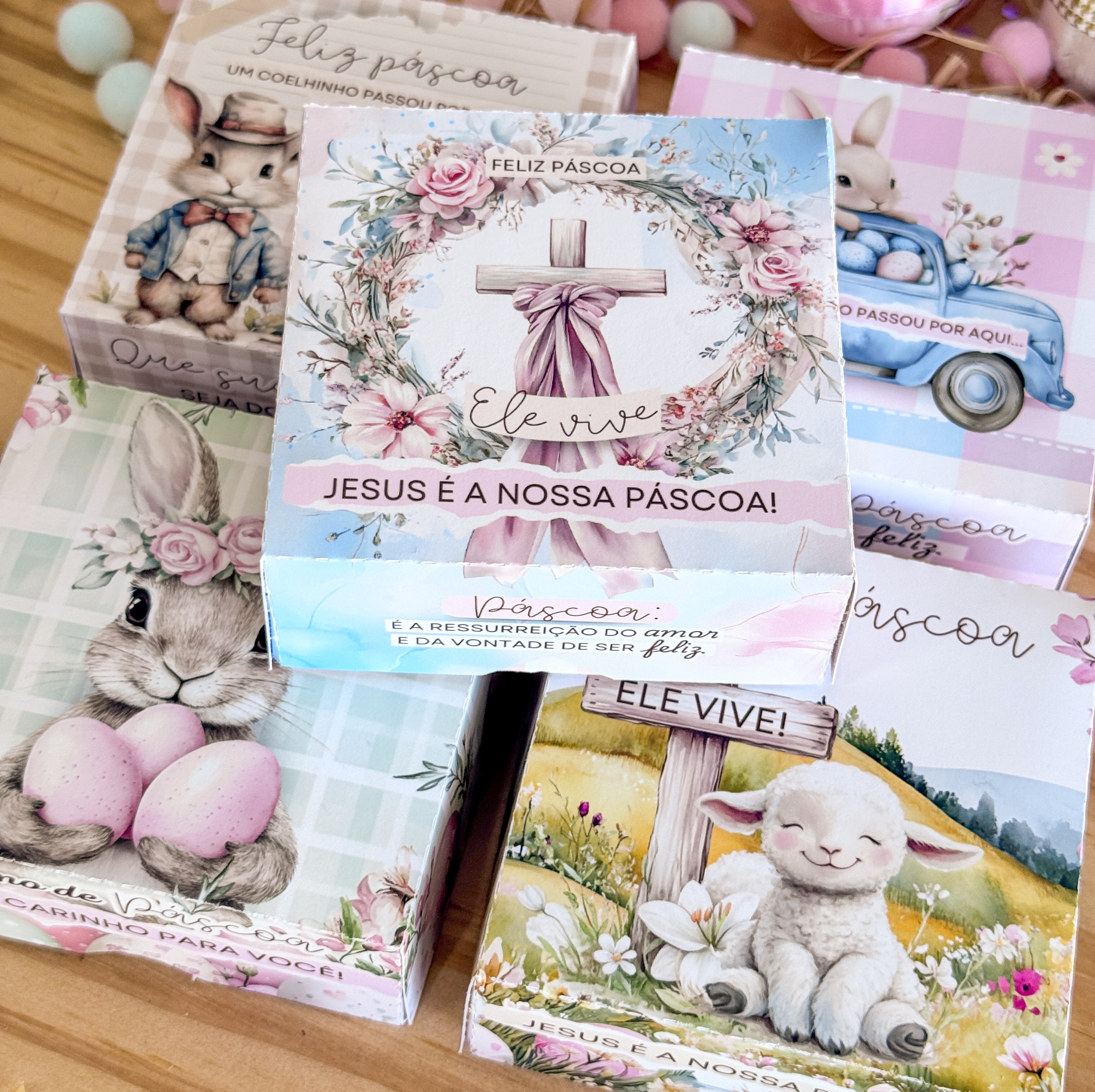 Arquivo Páscoa Caixinha 4 Docinhos  1