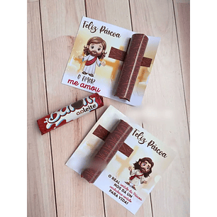 Arquivo Páscoa Cartão e Adesivo para Baton 