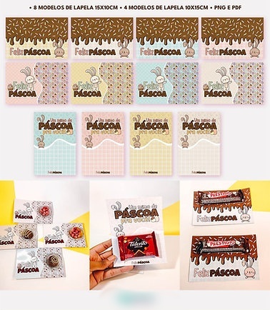 Arquivo Páscoa Cards para Chocolate  1