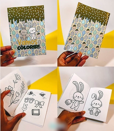 Arquivo Páscoa Mini Livro de Colorir  1
