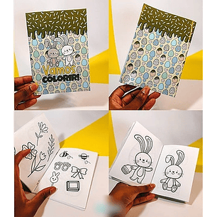 Arquivo Páscoa Mini Livro de Colorir 