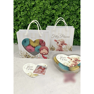 Arquivo Páscoa adesivo e Sacola Cristã