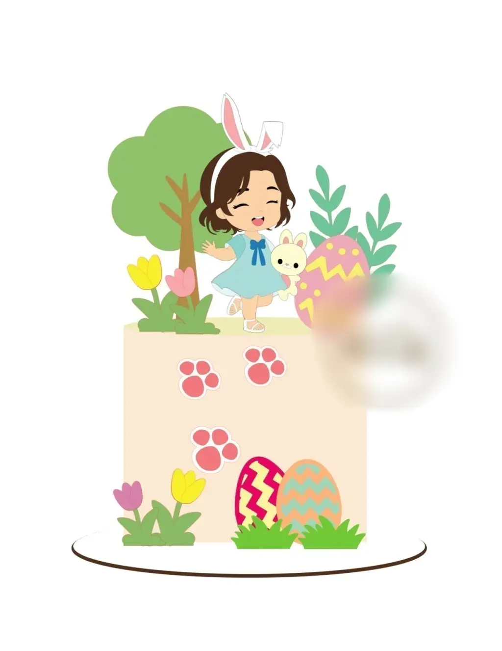 Arquivo Páscoa Topo de Bolo Bosque Encantado  1