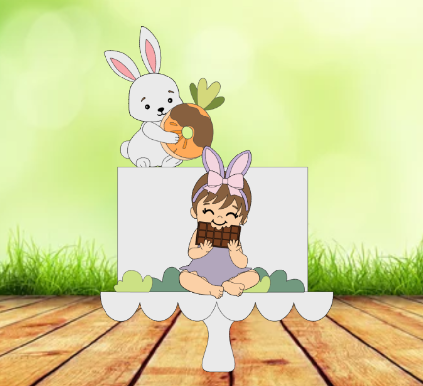 Arquivo Páscoa Topo de Bolo Bebê com Chocolate  1