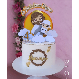 Arquivo Páscoa Topo de Bolo Jesus a Verdadeira Páscoa