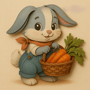 Arquivo Páscoa Topo de Bolo Coelhinho com Cesta 