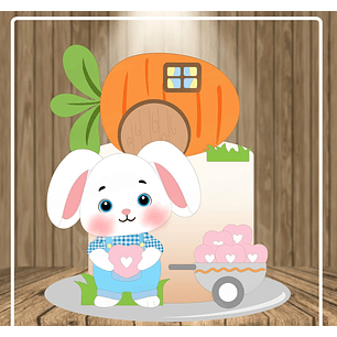 Arquivo Páscoa Topo de Bolo Casinha de Cenoura 