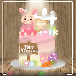 Arquivo Páscoa Topo de Bolo Coelhinha