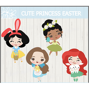 Arquivo Páscoa Topo de Bolo Páscoa Princesas