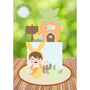 Arquivo Páscoa Topo de Bolo Bebê Menino 