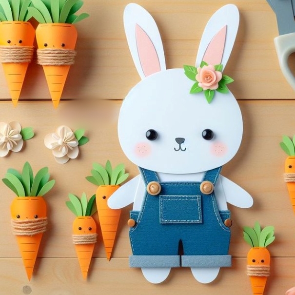 Arquivo Páscoa Topo de Bolo Colehinho de Macacão em Camadas  1