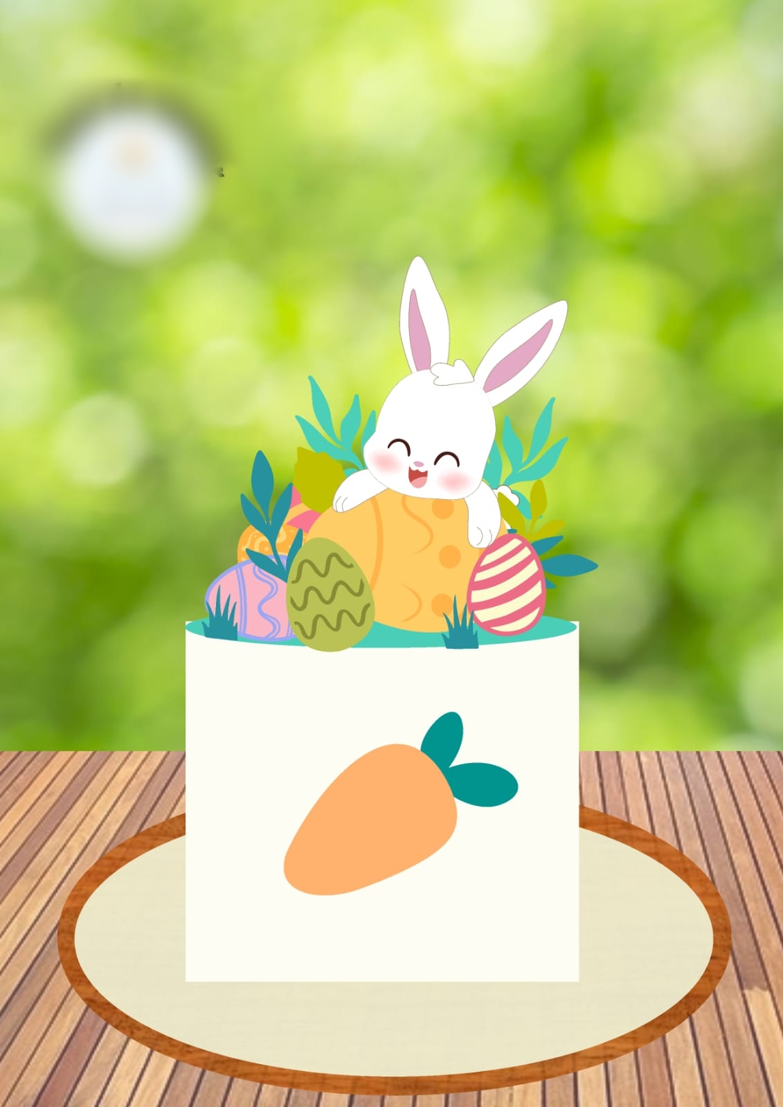 Arquivo Páscoa Topo de Bolo Coelhinho Fofo 1