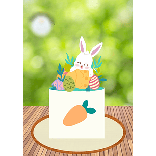 Arquivo Páscoa Topo de Bolo Coelhinho Fofo