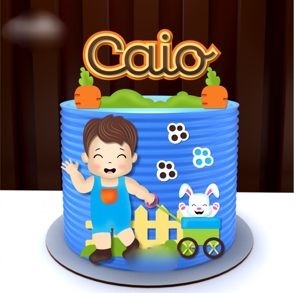 Arquivo Páscoa Topo de bolo Páscoa Menino 1