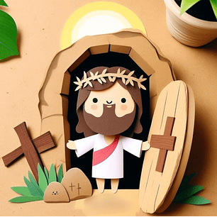 Arquivo Páscoa Topo de Bolo Jesus Ressuscitou 