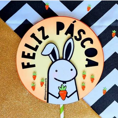 Arquivo Páscoa Topo de Bolo Flork 1