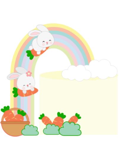 Arquivo Páscoa Topo de Bolo Arco Íris  1