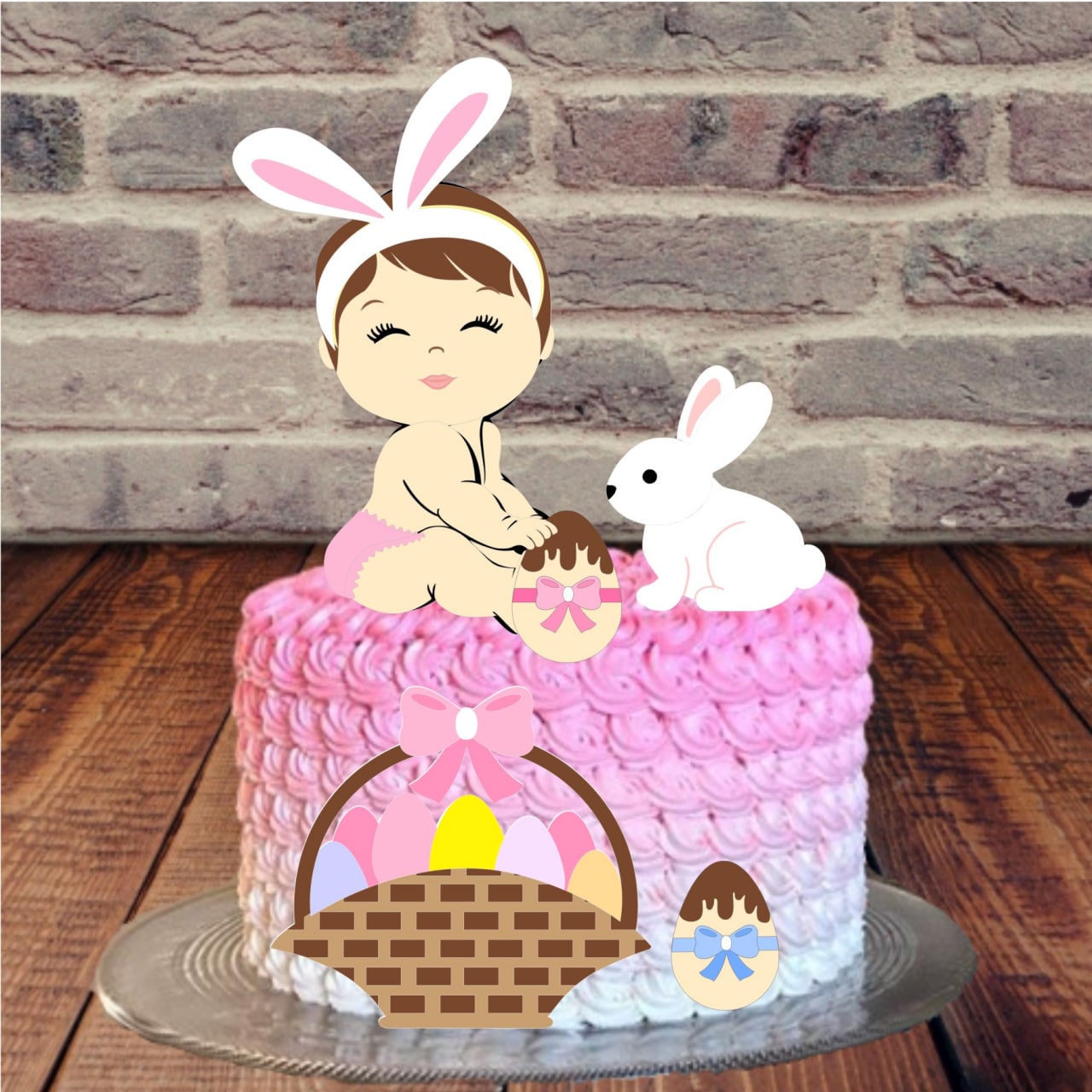 Arquivo Páscoa Topo de Bolo Baby Coelha  1