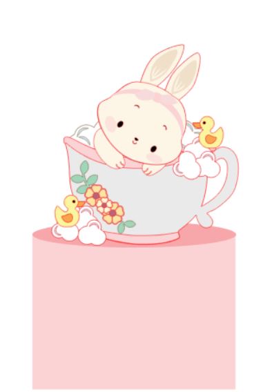 Arquivo Páscoa Topo de Bolo Coelhinho no Banho  1