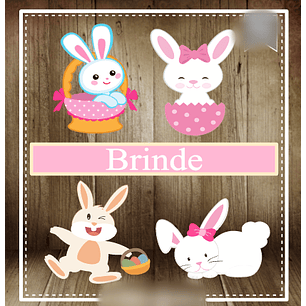 Arquivo Páscoa Topo de Bolo Coelhinhos