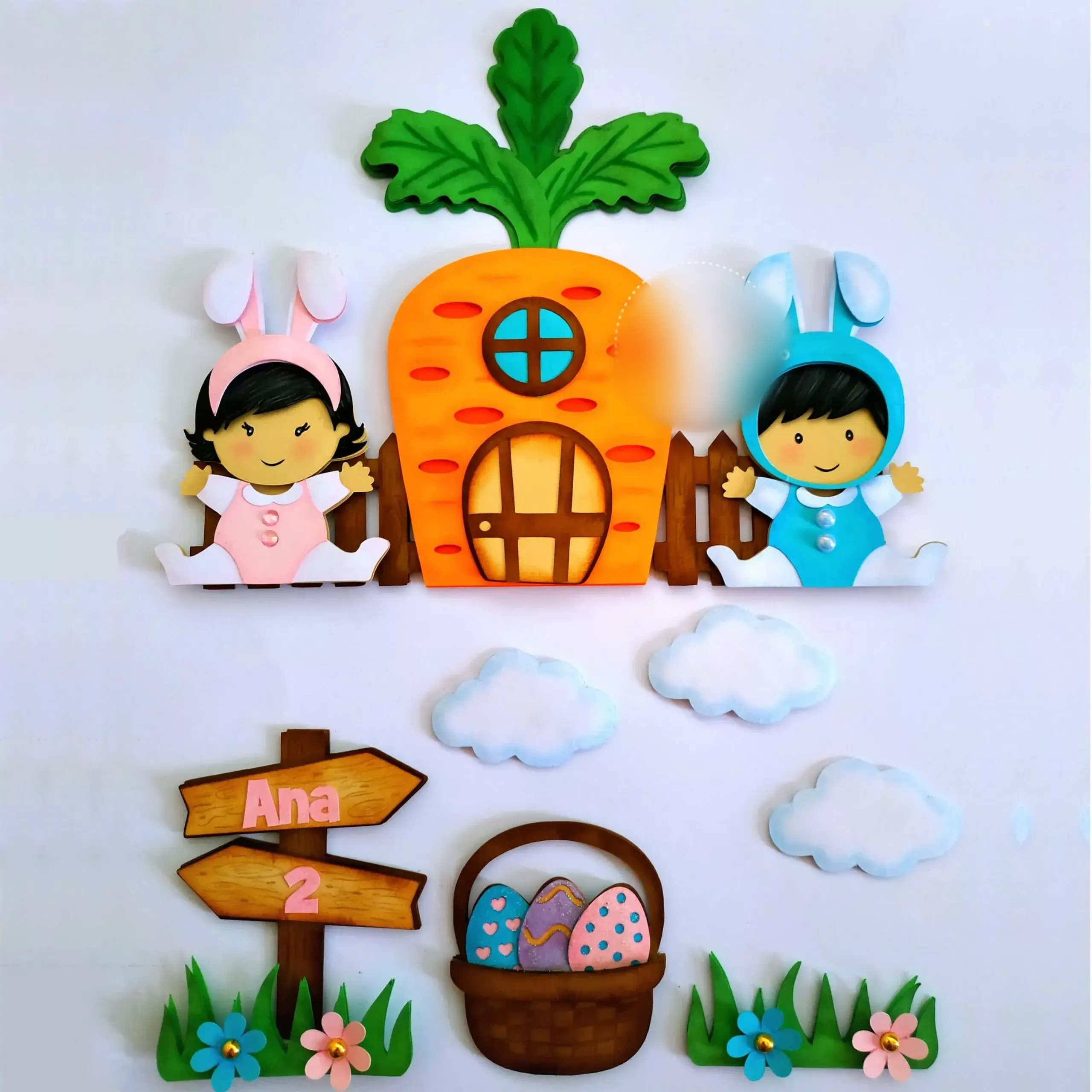 Arquivo Páscoa Topo de Bolo Casinha de Coelho  1