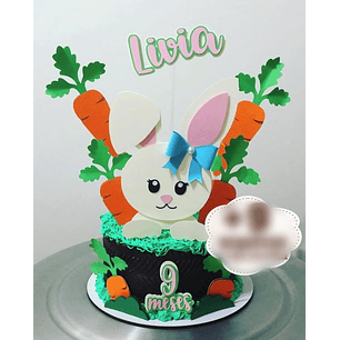 Arquivo Páscoa Topo de Bolo Coelhinho 