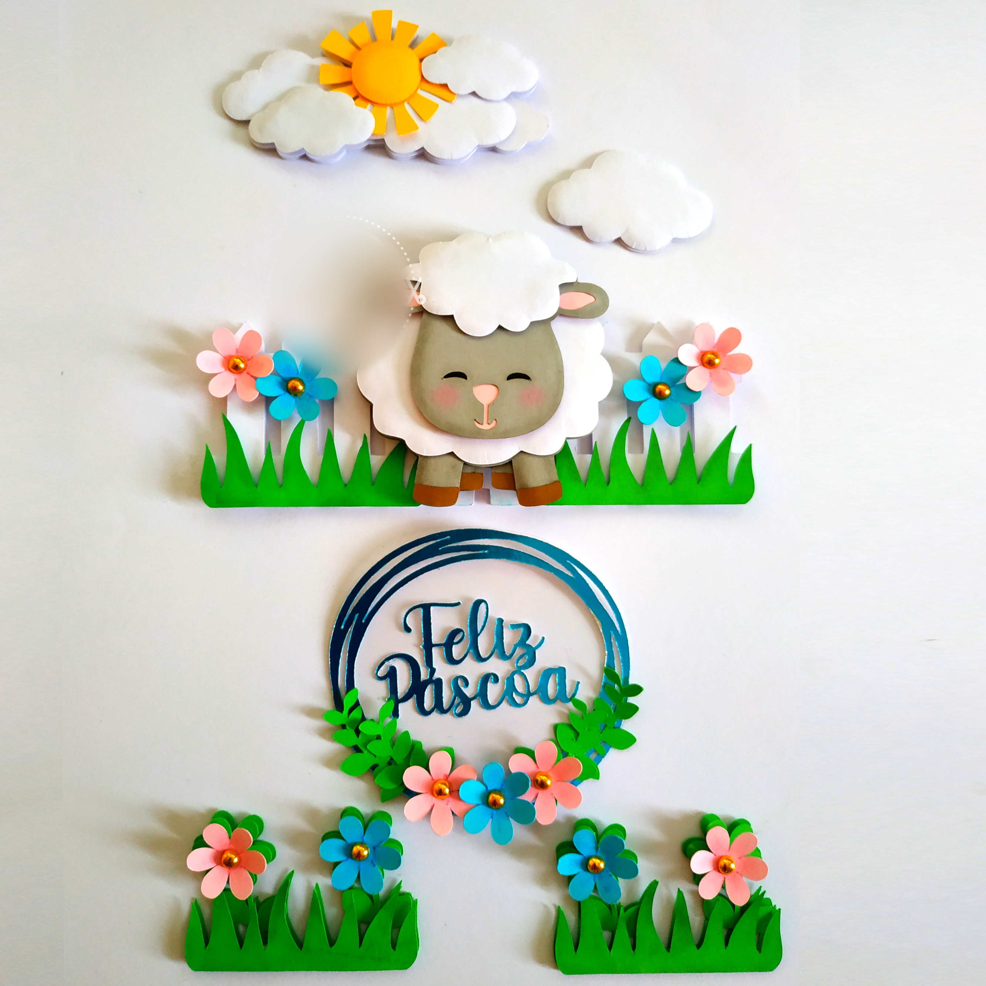 Arquivo Páscoa Topo de Bolo Cordeiro da Páscoa  1