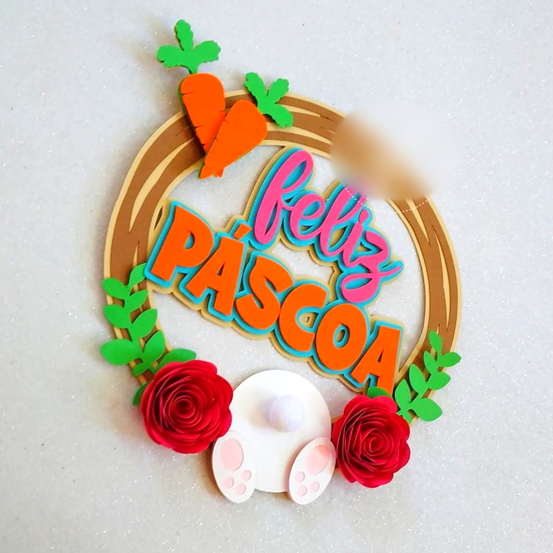 Arquivo Páscoa Topo de Bolo Feliz Páscoa  1