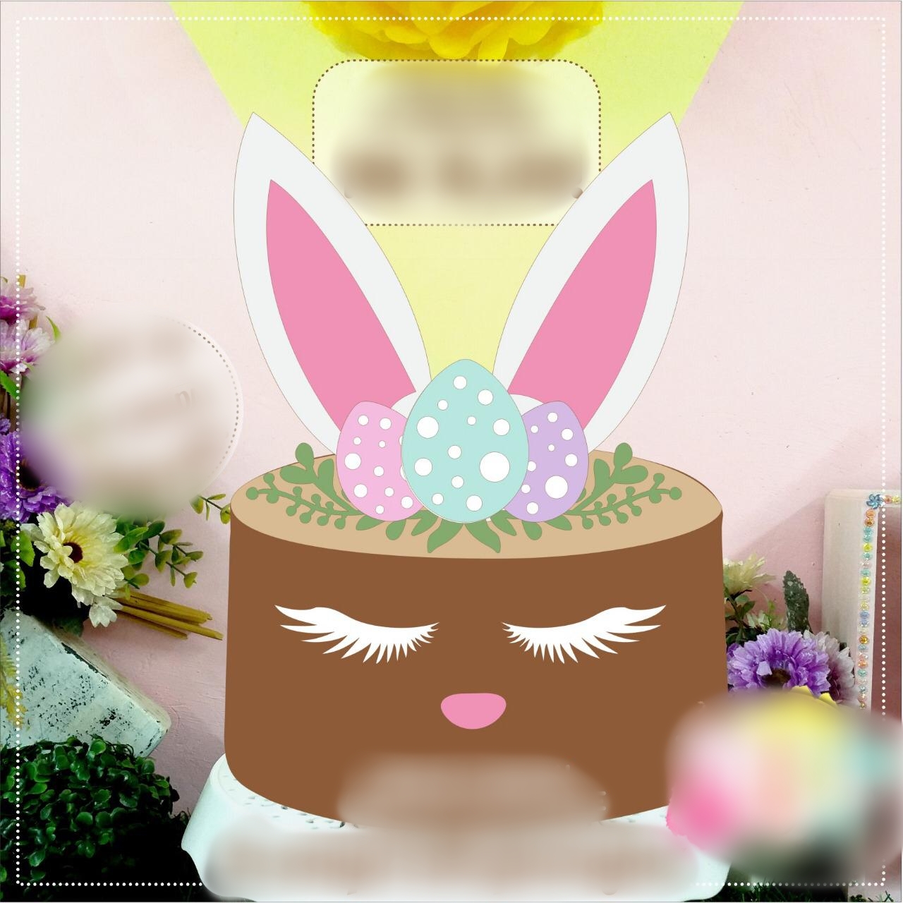 Arquivo Páscoa Topo de Bolo Coelhinho 1